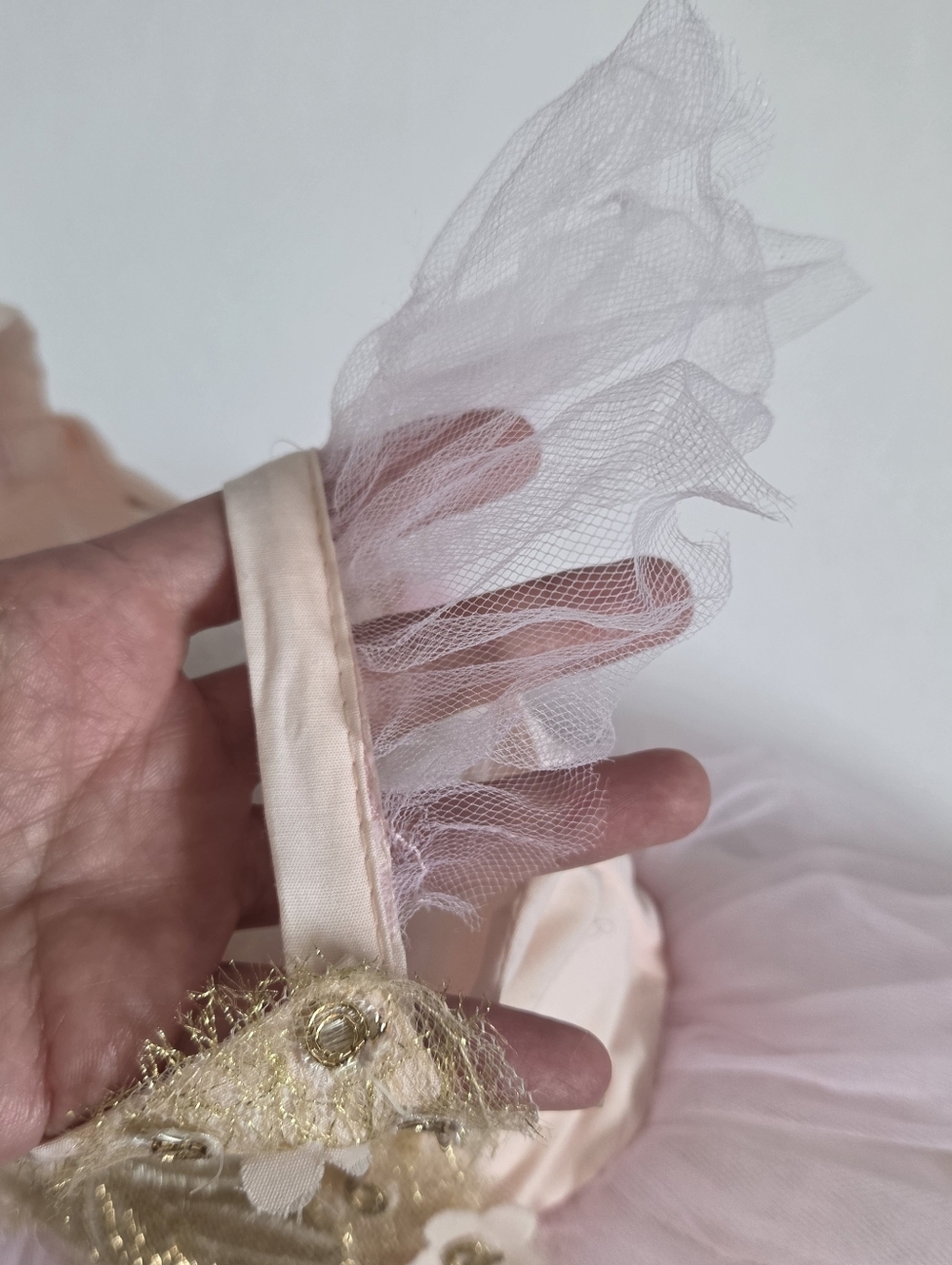 Pottery Barn butterfly fairy costume gold pink tulle size 3T - Picture 4 of 5